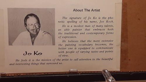 Joseph Koch 'Jo Ko' Signed Amish Sketch 8”x10” Framed Drawing "Loading Hay" - Picture 10 of 11