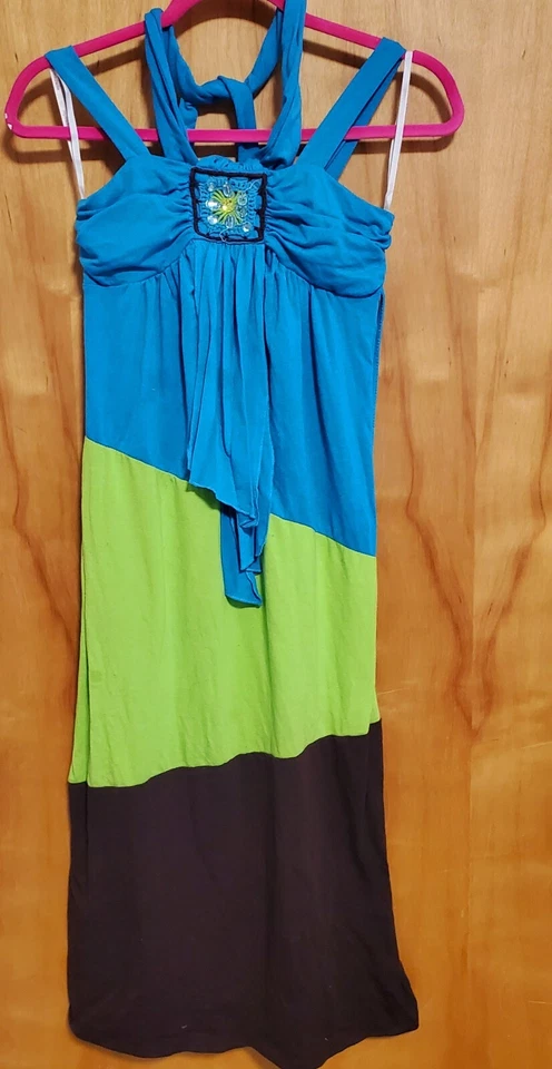 MYMICHELLE BLUE FASHION GIRL MAXI DRESS - Image 2 of 4