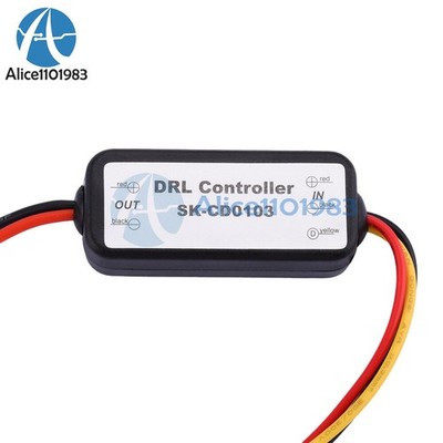 DRL LED Daytime Running Light Automatic On/Off Harness Switch Controller Module 