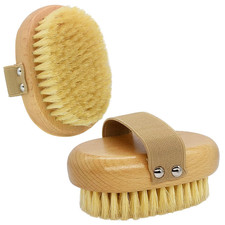 Soft Bristle Pet Brush - Natural Bristle Palm Brush for Short Haired Cats and Do