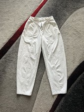 Princess Polly White Stretchy Waist Tapered Pants 8