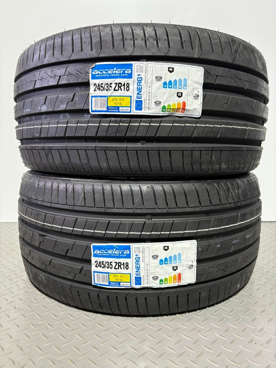 2 x 245/35ZR18 92Y XL ACCELERA 245 35 18 EXTRA LOAD TYRES 245
