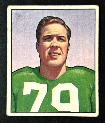 #ad Vintage 1950 Bowman Football #94 VIC SEARS Rookie Philadelphia Eagles RC VG $3.95