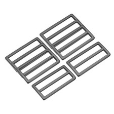 8Pack Slide Buckle 2" Tri-Glide Slides Adjuster Strap Slider, Grey