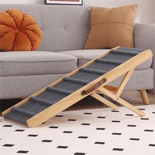 Large Dog Pet Ramp 4 Adjustable Height from 14.95'' to 24" for Bed Car Couch ...