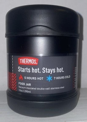 THERMOS Vacuum Insulated Stainless Steel Double Wall Food Drink Jar 10oz NEW