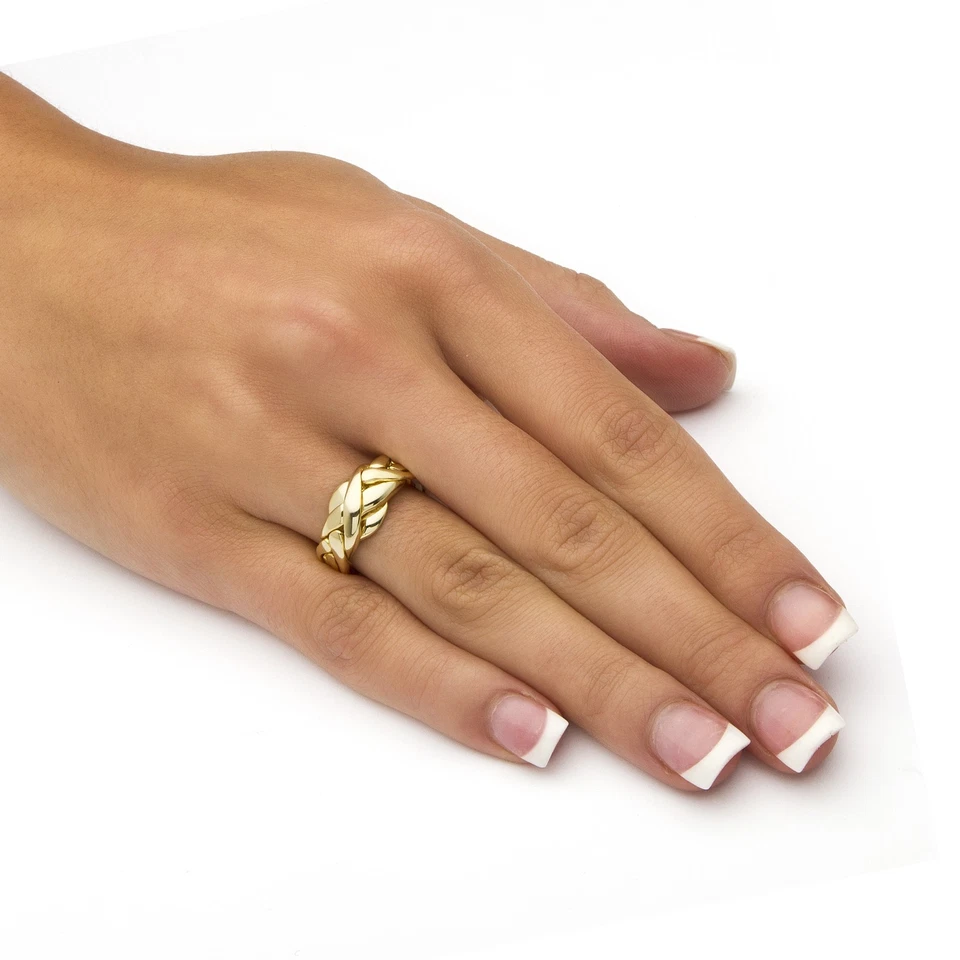 Puzzle Ring in Gold-Plated Sterling Silver - Image 3 of 4