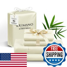 KRIMANO Bamboo Viscose Sheet Set Queen Size 4pcs