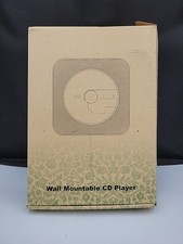 Wall-Mountable CD Player   White USB Powered w/ Box  Accessories Opened 