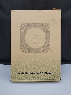 Wall-Mountable CD Player   White (USB Powered) w/ Box & Accessories (Opened)