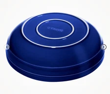 STAUB 11.5 Inch Shallow Serving Bowl – Stoneware, Dark Blue