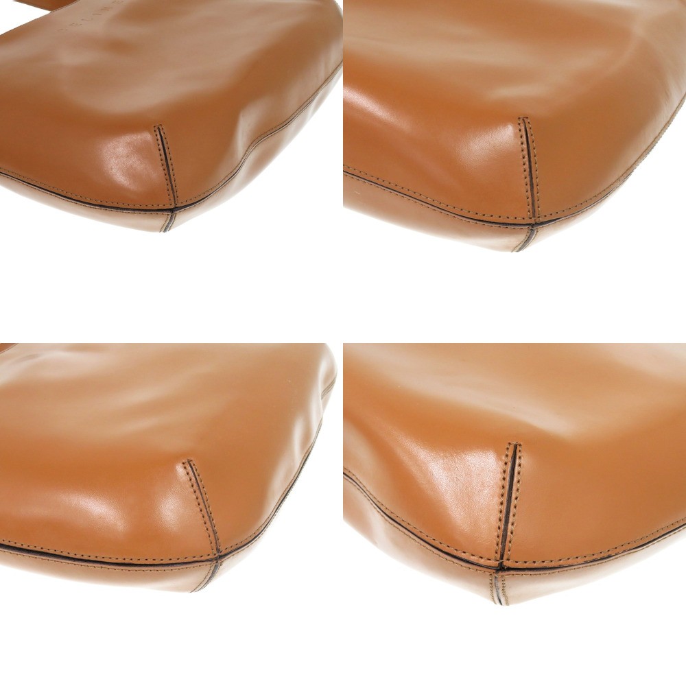 AUTHENTIC CELINE Shoulder Bag Camel Leather Embossed Leather — image 4