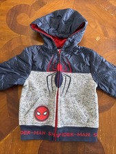 Marvel Spider-Man Toddler Zip-Up Hoodie Jacket Boys Size 3T