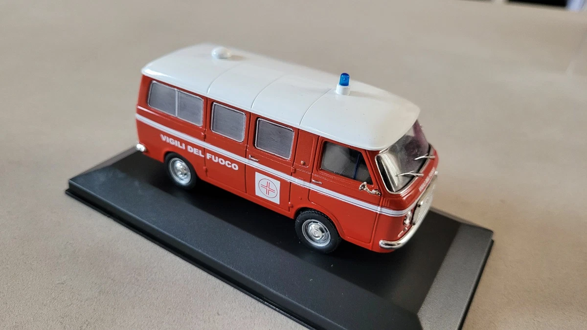 Fiat 238 Minibus Ambulance Militaire De L'Ordre Souverain De Malte 1970 Military Green Rio Models 4443
