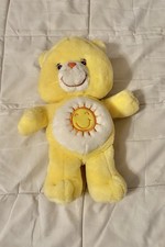 Care Bears  Funshine  Bear Plush 13  Stuffed Animal EUC
