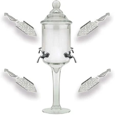 Amehla Absinthe Fountain - with metal spouts + 4 Absinthe Spoons