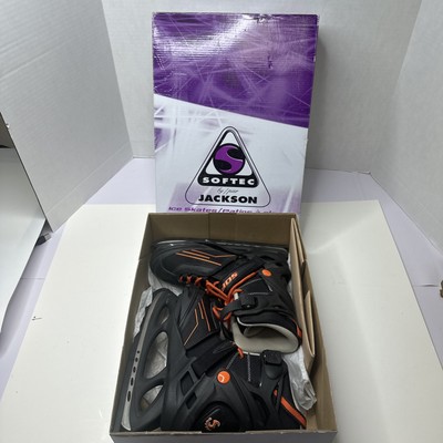 Jackson Vibe Youth SofTec Ice Skates Adjustable Size 2 To 6 Orange NIB