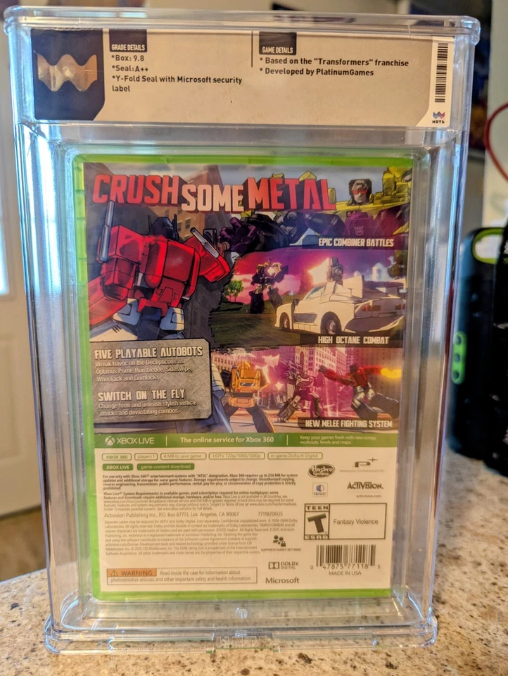 Transformers Devastation - WATA 9.8 A++ Sealed - Xbox 360. - Image 2 of 2