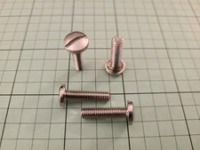 Chrome Plated Brass Wire Binding Pan Head Screws 10-32 × 3/4" , 20ea