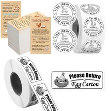 Humyoun Fresh Farm Egg Packaging Set Include 500 Pcs White, Brown 