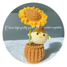 Funny Desk Decor Already Made Crochet Animals,Funny Cute Crochet Chicken Deco...