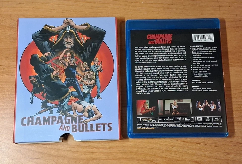 Champagne and Bullets (Blu-ray, 1993) Vinegar Syndrome w/Slipcase • OOP - Image 2 of 4