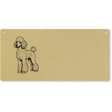 'Standard Poodle' Large Wooden Wall Plaque / Door Sign (DP00074399)