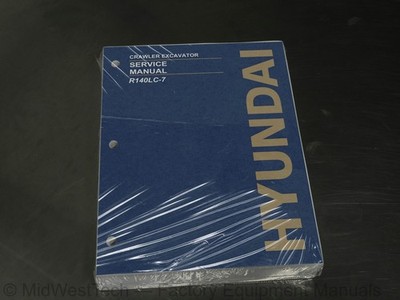 Hyundai R140LC-7 Crawler Excavator Service Manual Repair Shop Book