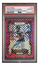 2023 PANINI PRIZM #390 JAXON SMITH-NJIGBA AUTOGRAPH-PURPLE POWER /49 