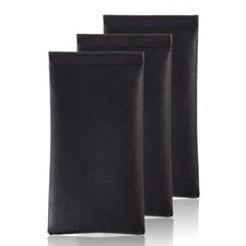 Soft Leather Eyeglasses Case 3-Pack Sunglasses Pouch Sleeve Set