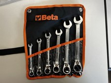 Beta 142/B6 Set Chiavi Combinate a Cricchetto 6 Pezzi NUOVO Custodia Originale