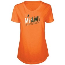 RUSSELL orange University of Miami Hurricanes shirt Medium