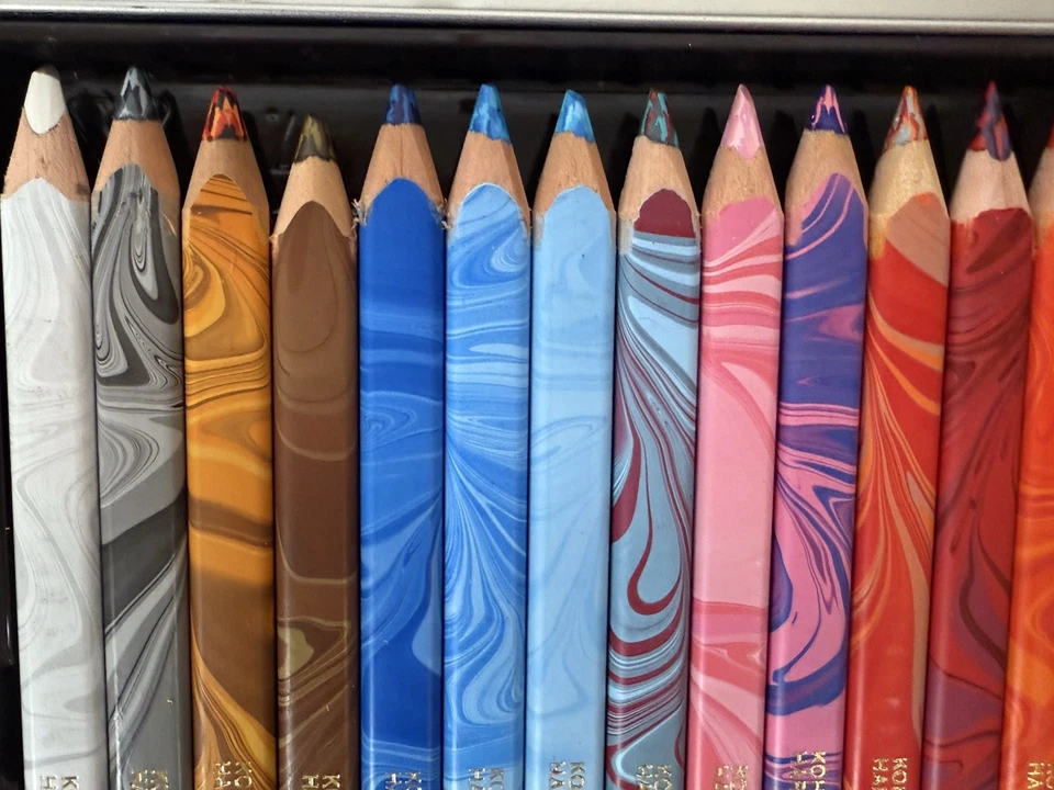 Koh-I-Noor Magic Triangular Multi-Coloured Pencil, 24 in Tin Case; SEE PHOTOS - Image 4 of 4