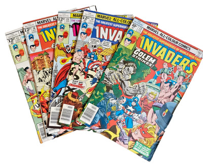 Marvel Comics - Invaders  - #13   to  #17.  set from 1977