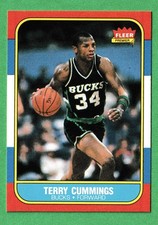 ?SUPER High End RARE Mint 1986-87 Fleer Terry Cummings Rookie Card Rc 47 WOW?. rookie card picture