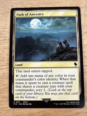 NM Path of Ancestry, MTG, Final Fantasy Commander, Magic the Gathering, 411