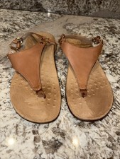 vionic kirra sandals Size Ladies Brown Leather