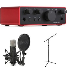 Focusrite Scarlett Solo 4th Gen USB Audio Int...