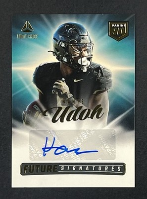 2025 Panini Luminance Future Signatures Gold Kanye Udoh NIL #NIL-KUH