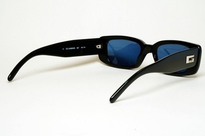 Gucci Sunglasses 1996 Vintage Black Blue Square GG 2409/N/S 807