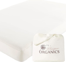 Organic Waterproof Cal King Mattress Protector - Soft, Breathable, GOTS Certifie