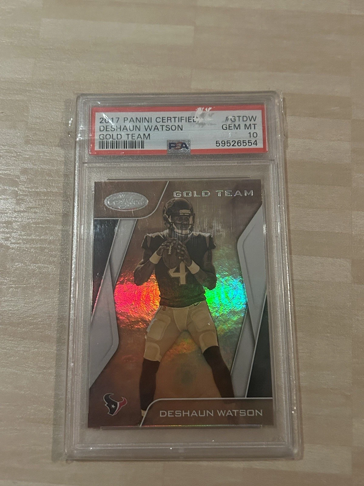 Deshaun Watson Panini Certified Gold Team #GTDW Base