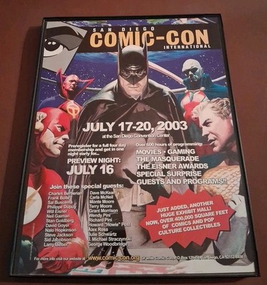 San Diego Comic-Con Internationam Framed Print Ad 2003 8.5x11 
