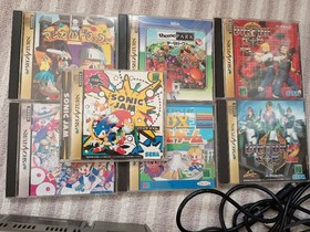 Sega Saturn Main Unit with 8 game software