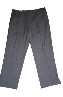 Vintage RALPH Ralph Lauren Pants Men's 42x30 Gray Pleated Straight Cuffed