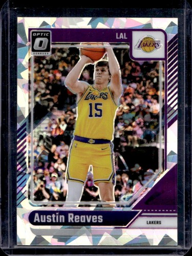 2024-25 Panini Donruss Optic Austin Reaves Cracked Ice Prizm #/25 Lakers