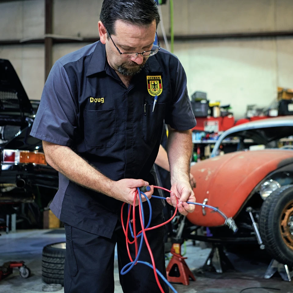 Red Kap Men's Short Sleeve Two-Tone Crew Work Shirt - Image 3 of 4