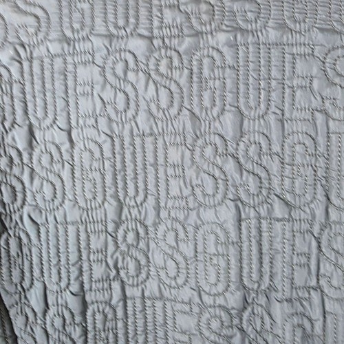 Guess Women's Quilted Jacket M Logo Embossed Blue Zip Details - Picture 6 of 9