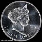 1983 Liberty Lobby Silver Eagle 1 oz Silver Round