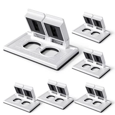 Horizontal Outdoor Cover for Duplex Receptacles, 2-Hole Weatherproof Wall Pla...